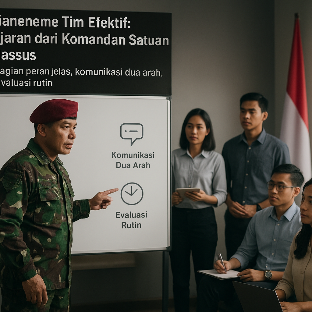 Manajemen Tim Efektif: Pelajaran dari Komandan Satuan Kopassus
