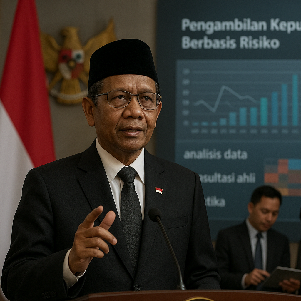 Kepemimpinan Strategis: Menko Polhukam Mahfud MD Bahas Pentingnya Pengambilan Keputusan Berbasis Risiko