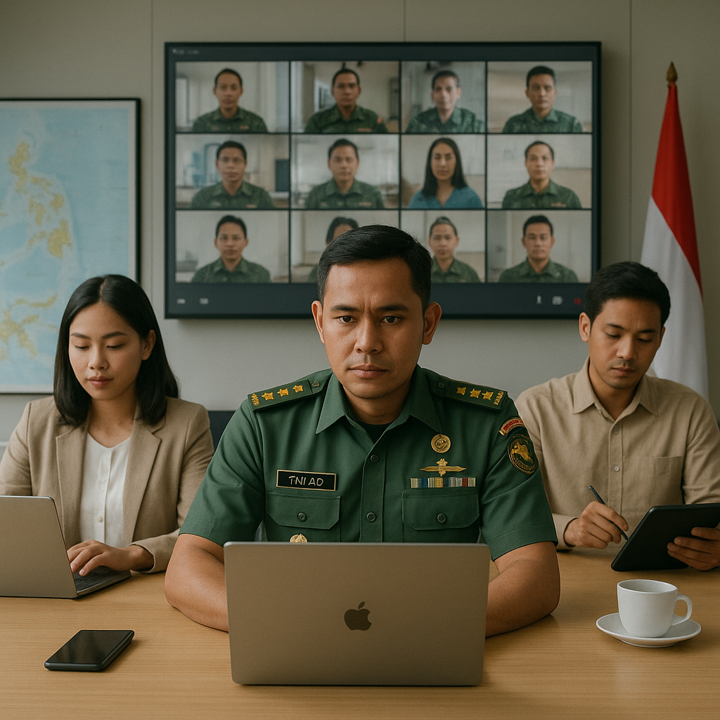 Manajemen Tim Virtual: Adaptasi TNI AD di Era Kerja Jarak Jauh