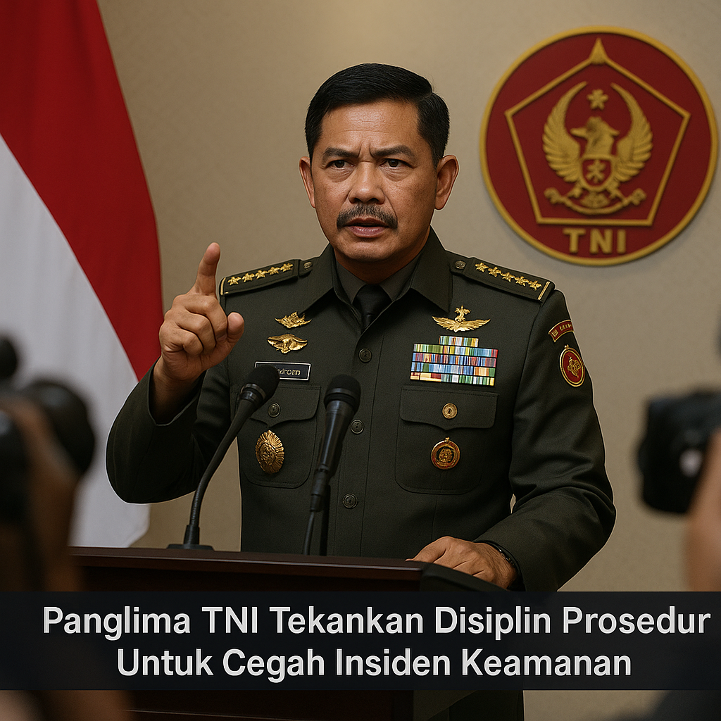 Panglima TNI Tekankan Disiplin Prosedur Untuk Cegah Insiden Keamanan