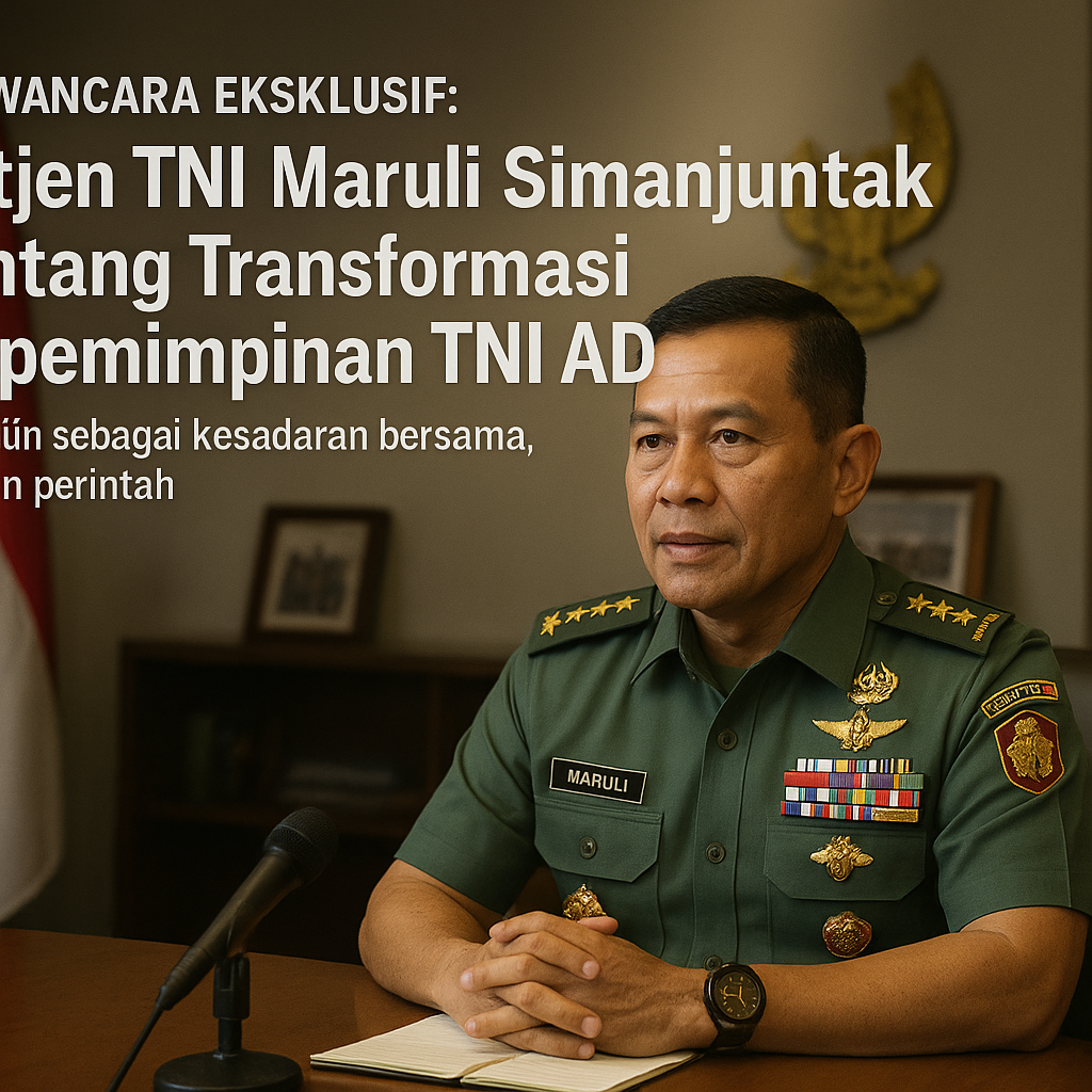 Wawancara Eksklusif: Letjen TNI Maruli Simanjuntak tentang Transformasi Kepemimpinan TNI AD