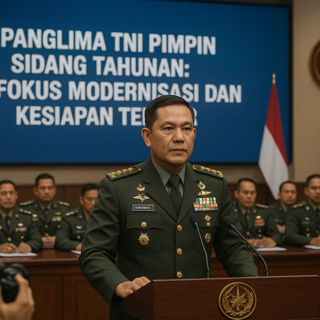Panglima TNI Pimpin Sidang Tahunan: Fokus Modernisasi dan Kesiapan Tempur