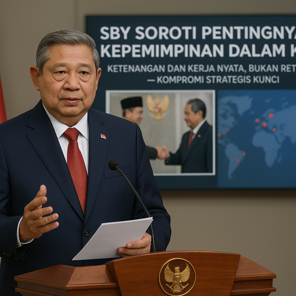 SBY Soroti Pentingnya Kepemimpinan dalam Krisis, Singgung Perdamaian Aceh hingga Konflik Global