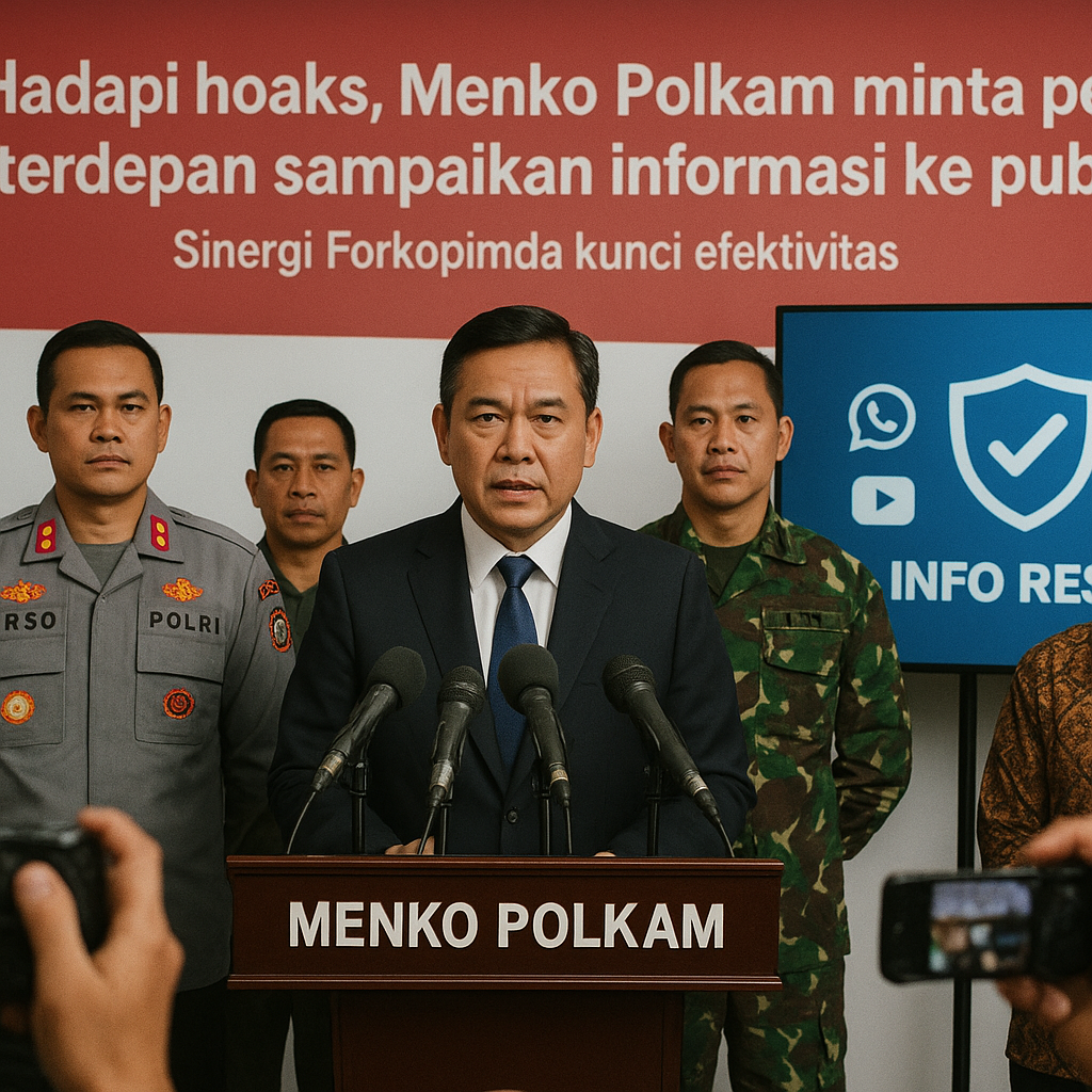 Hadapi hoaks, Menko Polkam minta pemda terdepan sampaikan informasi ke publik