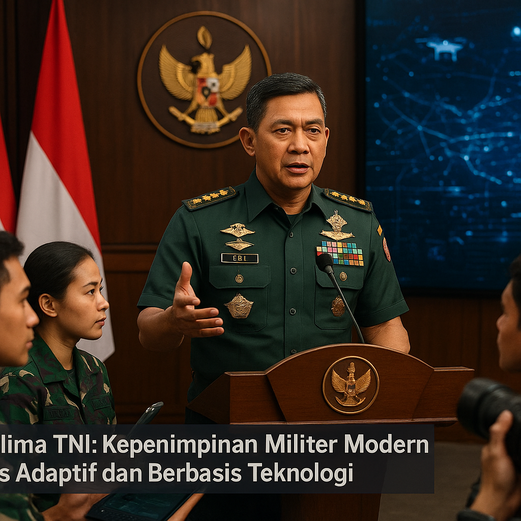 Panglima TNI: Kepemimpinan Militer Modern Harus Adaptif dan Berbasis Teknologi