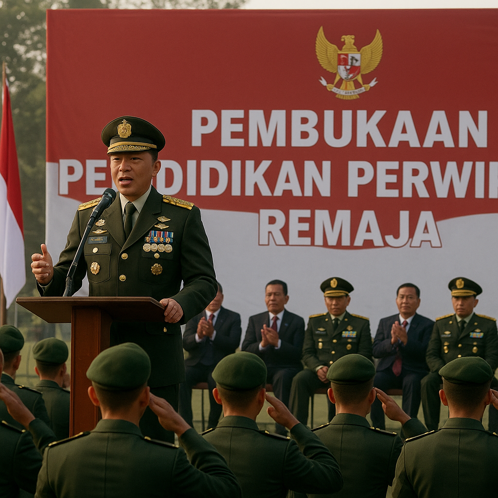 Kasad Buka Pendidikan Perwira Remaja, Tekankan Pentingnya Integritas dan Nasionalisme