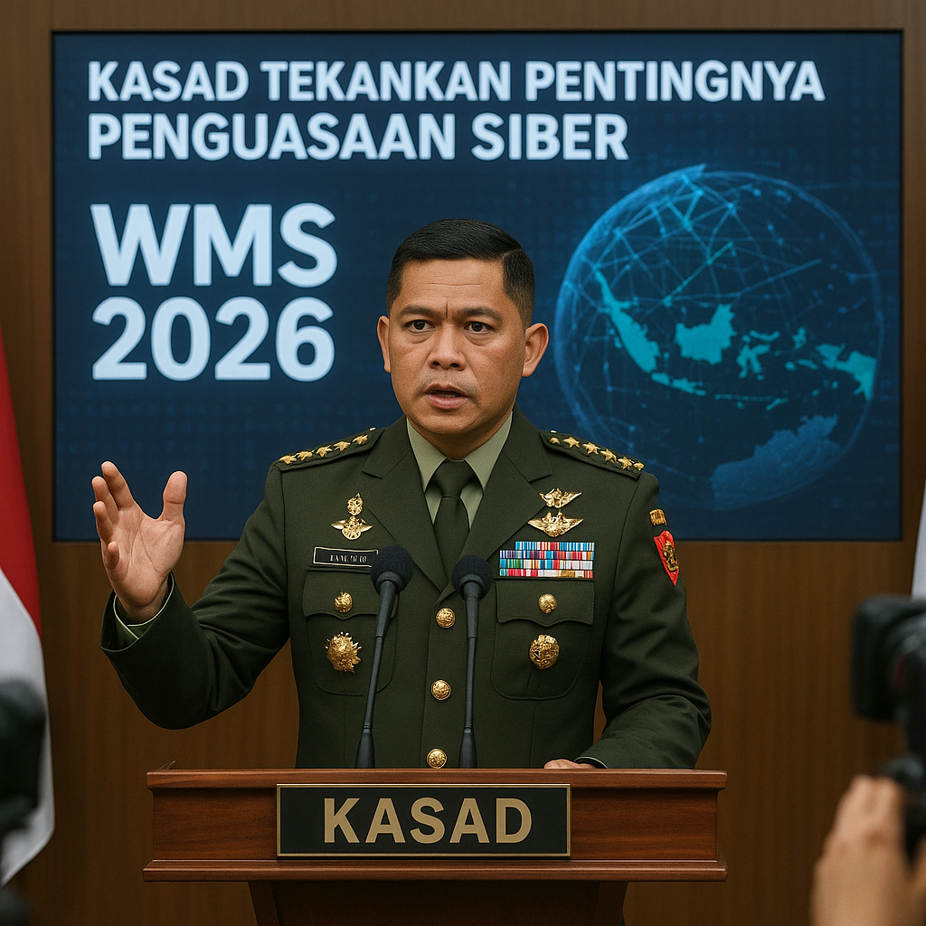 Kasad Tekankan Pentingnya Penguasaan Siber, WMS 2026 Jadi Ajang Pembuktian