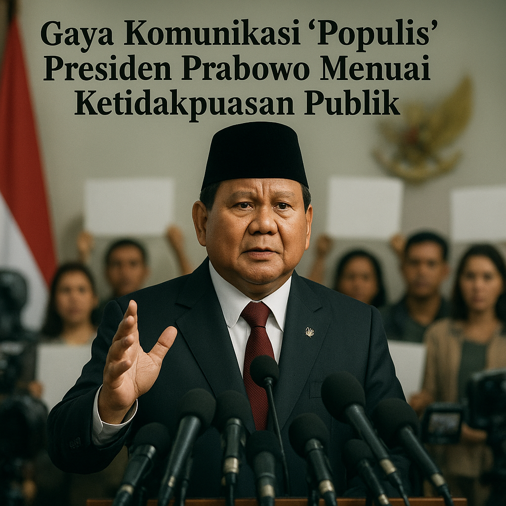 Gaya Komunikasi 'Populis' Presiden Prabowo Menuai Ketidakpuasan Publik