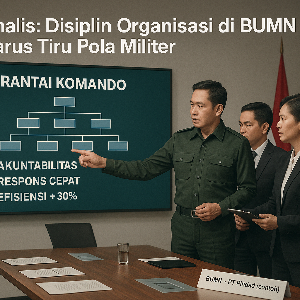 Analis: Disiplin Organisasi di BUMN Harus Tiru Pola Militer