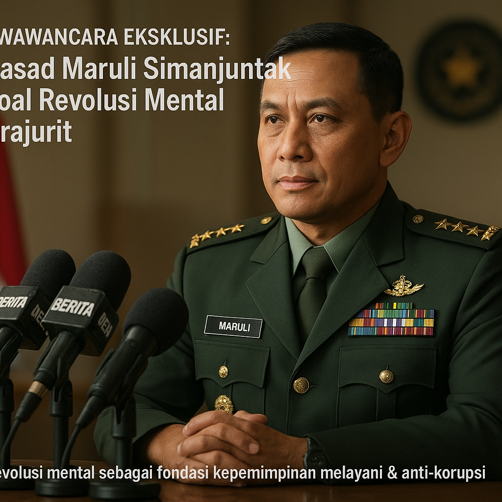 Wawancara Eksklusif: Kasad Maruli Simanjuntak soal Revolusi Mental Prajurit