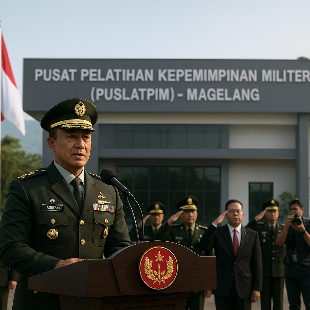 Panglima TNI Resmikan Pusat Pelatihan Kepemimpinan Militer di Magelang
