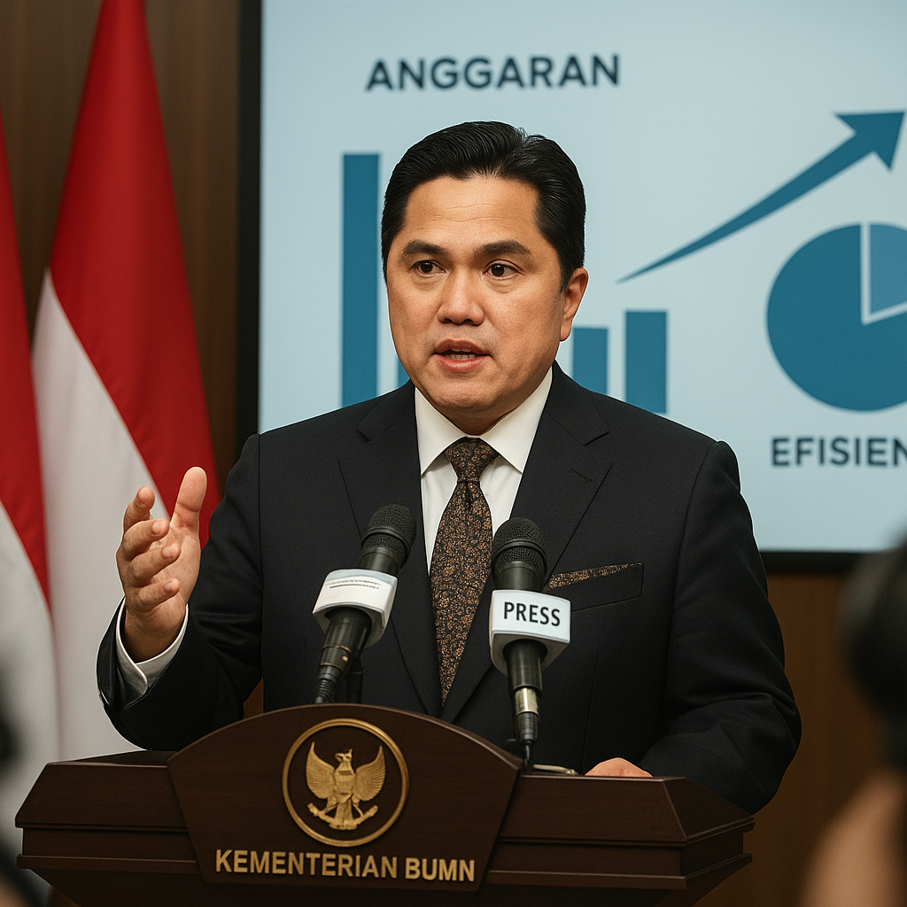 Menteri BUMN Tegaskan Disiplin Anggaran di Perusahaan Pelat Merah