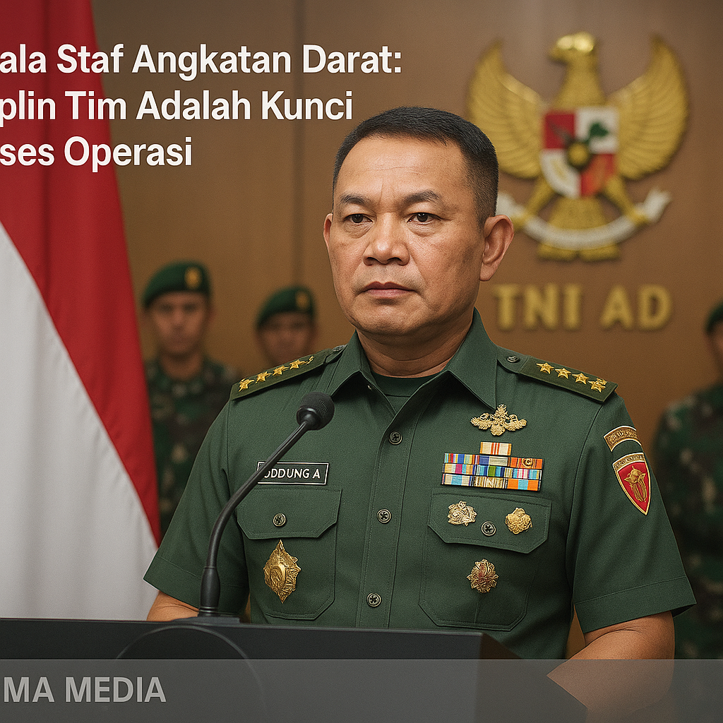 Kepala Staf Angkatan Darat: Disiplin Tim Adalah Kunci Sukses Operasi
