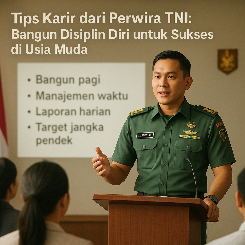 Tips Karir dari Perwira TNI: Bangun Disiplin Diri untuk Sukses di Usia Muda