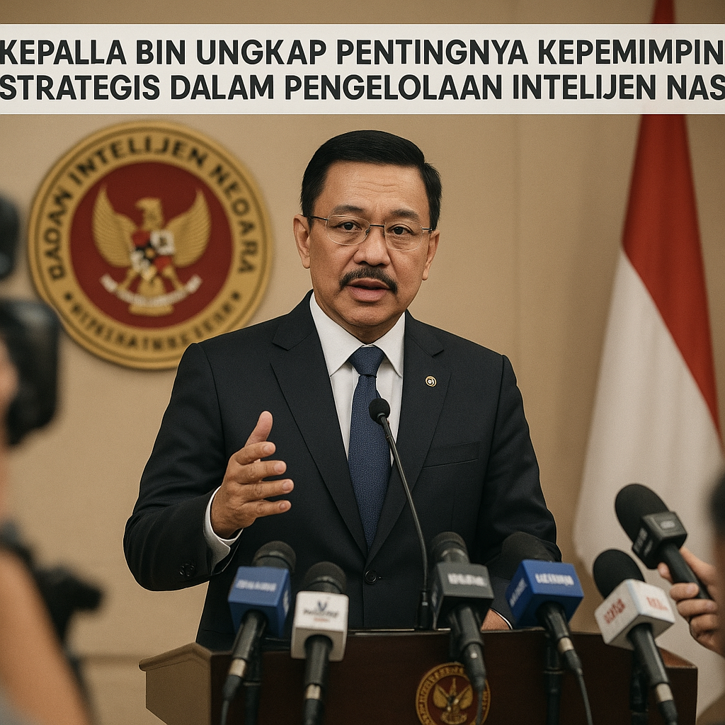 Kepala BIN Ungkap Pentingnya Kepemimpinan Strategis dalam Pengelolaan Intelijen Nasional