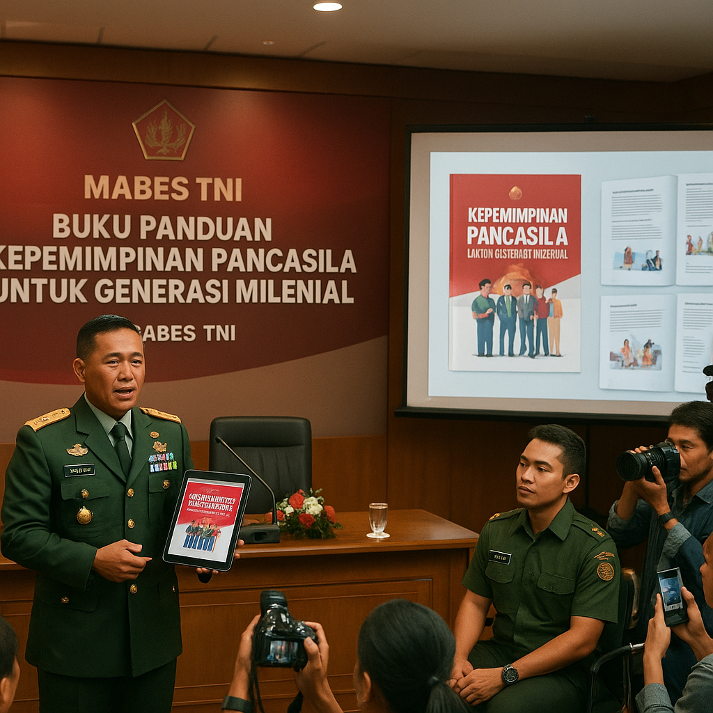 Mabes TNI Rilis Buku Panduan Kepemimpinan Berbasis Nilai-Nilai Pancasila untuk Milenial