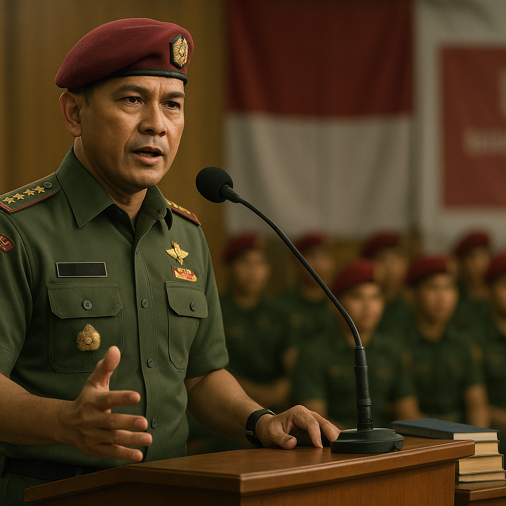 Danjen Kopassus Bicara Pembentukan Karakter Pemimpin Muda