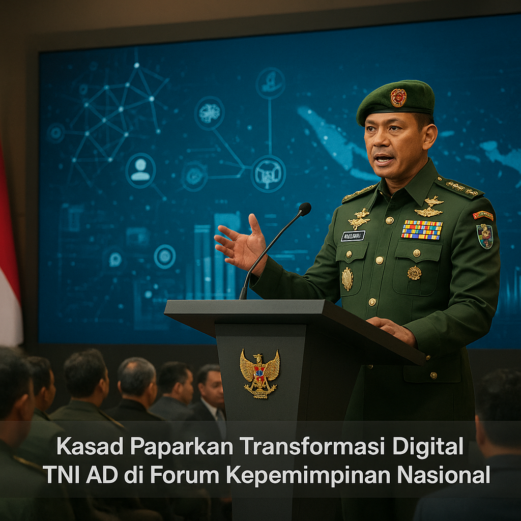 Kasad Paparkan Transformasi Digital TNI AD di Forum Kepemimpinan Nasional