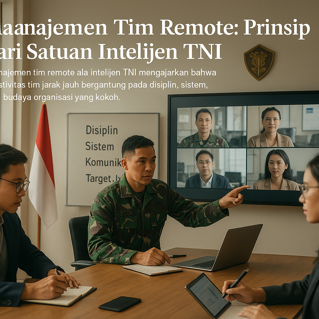 Manajemen Tim Remote: Prinsip dari Satuan Intelijen TNI