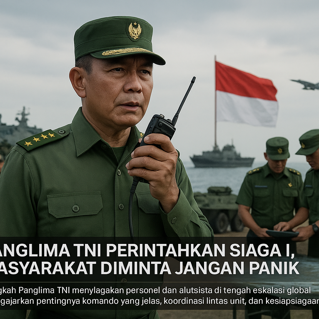 Panglima TNI Perintahkan Siaga I, Masyarakat Diminta Jangan Panik