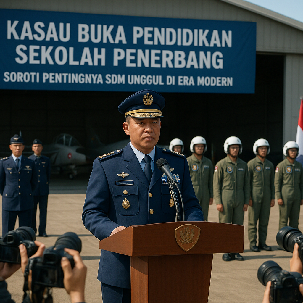 Kasau Buka Pendidikan Sekolah Penerbang, Soroti Pentingnya SDM Unggul di Era Modern
