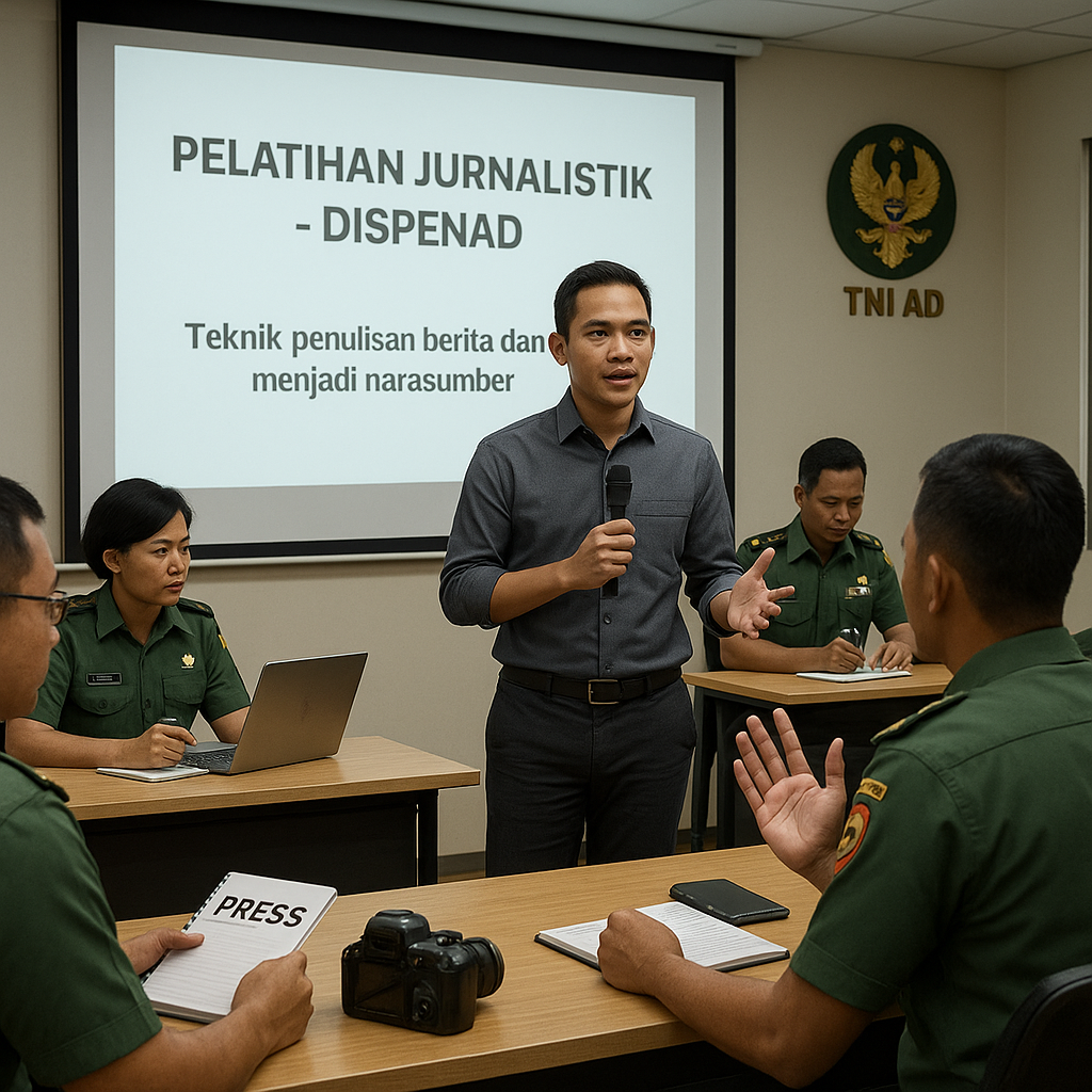 Dispenad Gelar Pelatihan Jurnalistik bagi Perwira Seksi Penerangan, Tingkatkan Komunikasi Strategis