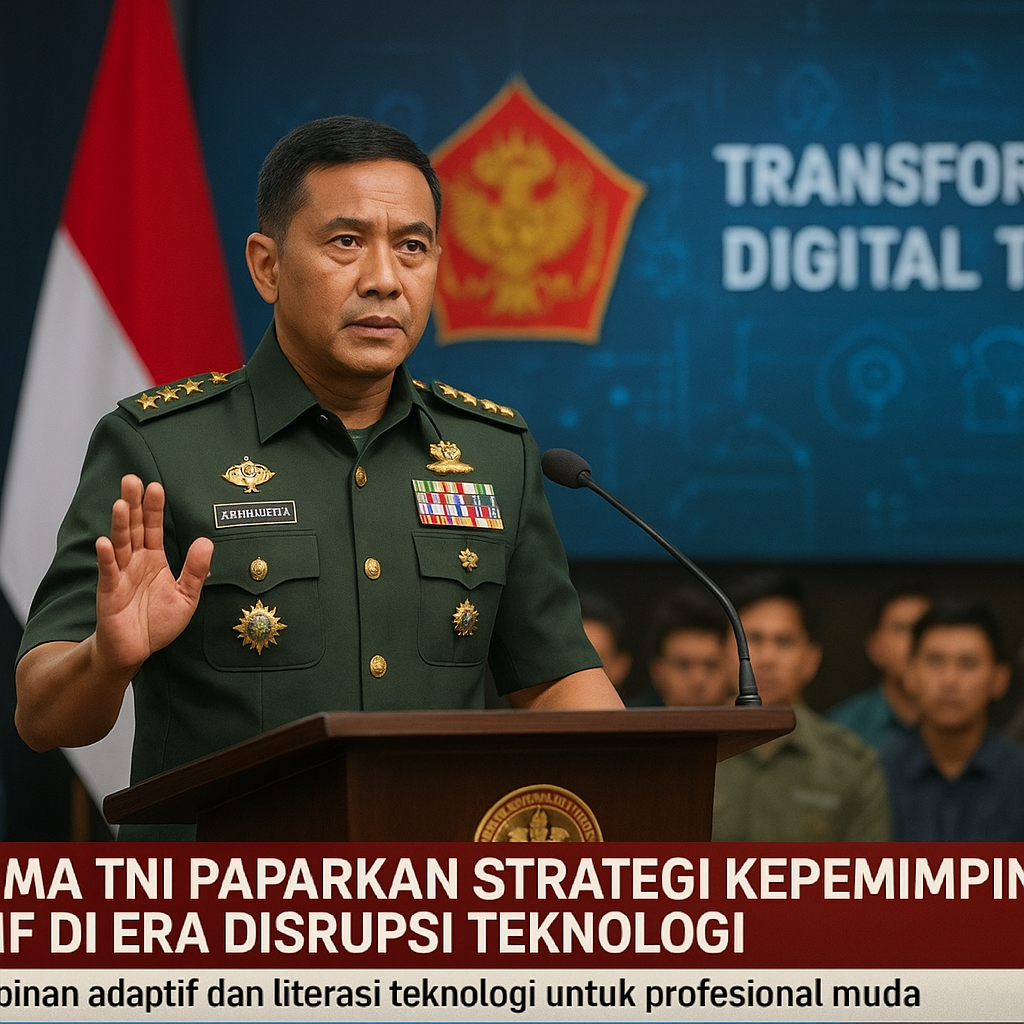 Panglima TNI Paparkan Strategi Kepemimpinan Adaptif di Era Disrupsi Teknologi