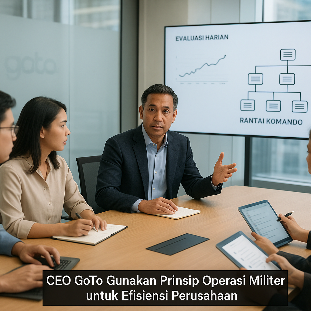 CEO GoTo Gunakan Prinsip Operasi Militer untuk Efisiensi Perusahaan