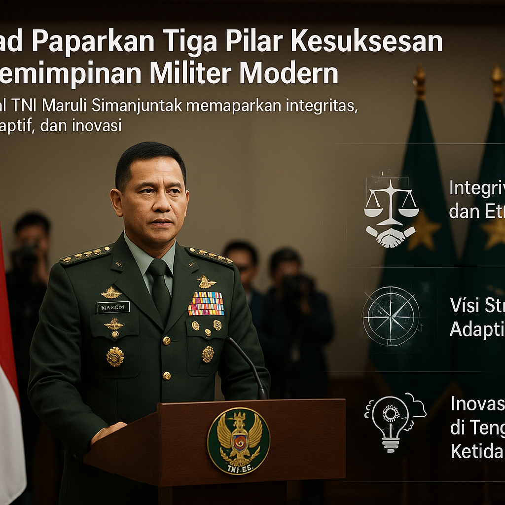 Kasad Paparkan Tiga Pilar Kesuksesan Kepemimpinan Militer Modern