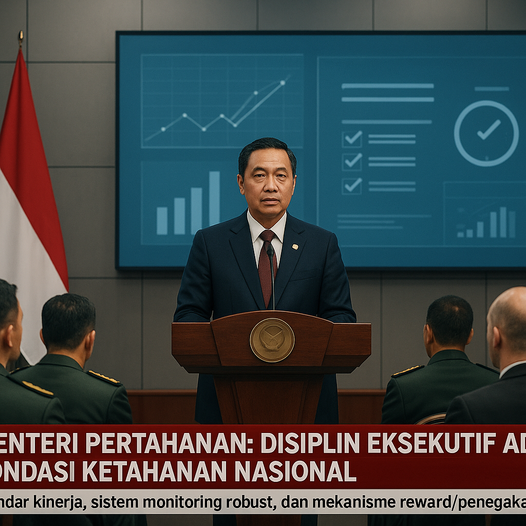 Menteri Pertahanan: Disiplin Eksekutif adalah Fondasi Ketahanan Nasional