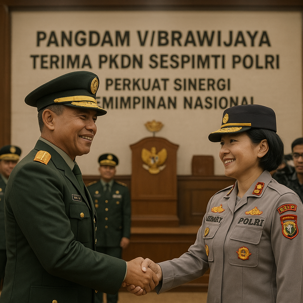 Pangdam V/Brawijaya Terima PKDN Sespimti Polri Perkuat Sinergi Kepemimpinan Nasional