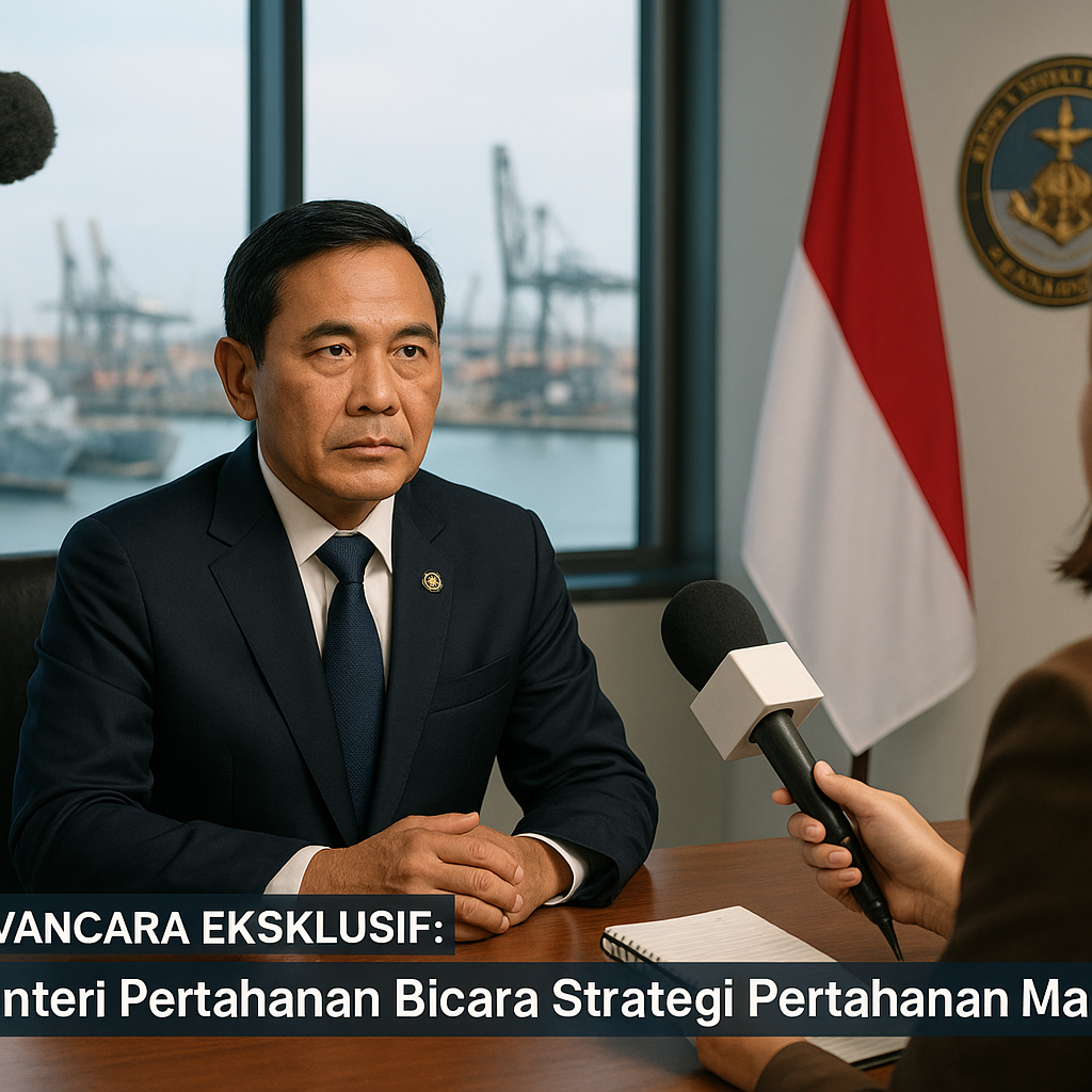 Wawancara Eksklusif: Menteri Pertahanan Bicara Strategi Pertahanan Maritim