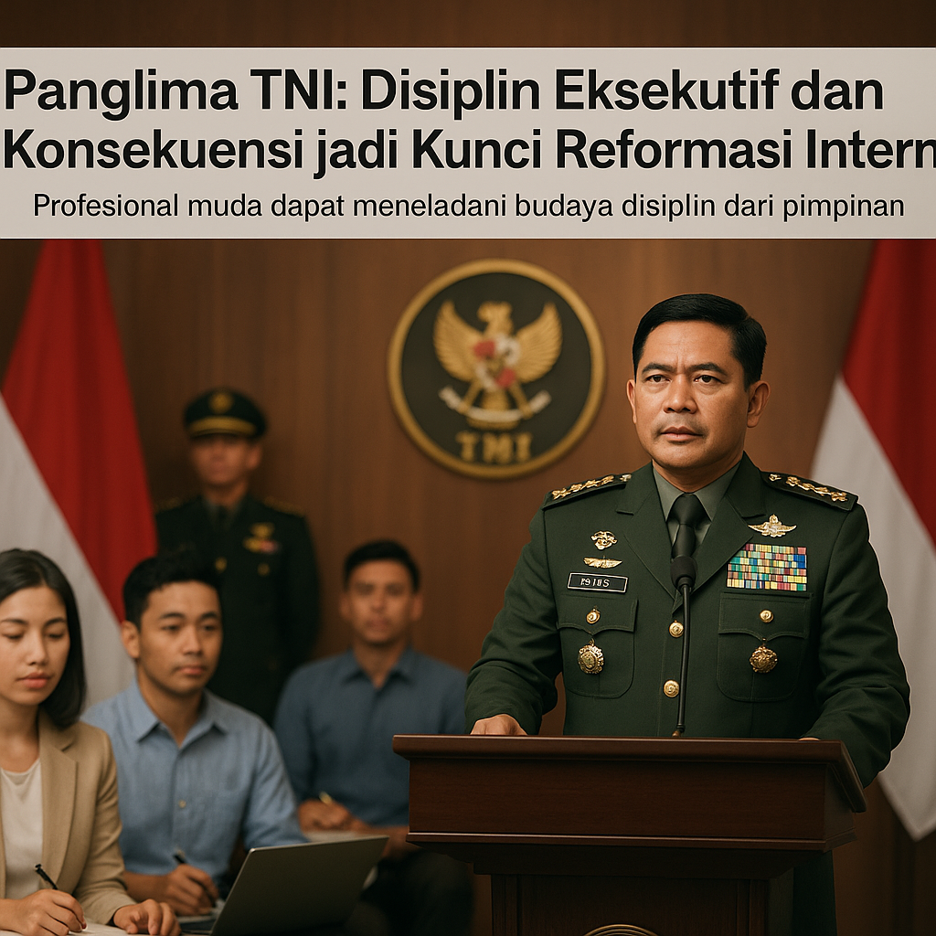 Panglima TNI: Disiplin Eksekutif dan Konsekuensi jadi Kunci Reformasi Internal