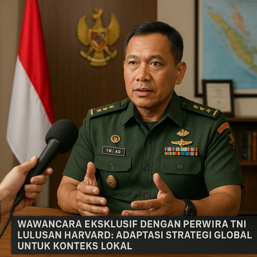 Wawancara Eksklusif dengan Perwira TNI Lulusan Harvard: Adaptasi Strategi Global untuk Konteks Lokal