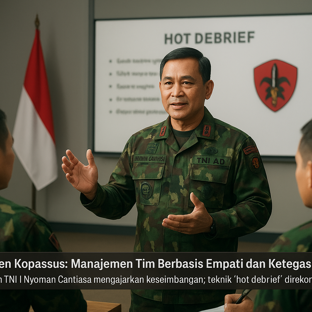 Danjen Kopassus: Manajemen Tim Berbasis Empati dan Ketegasan