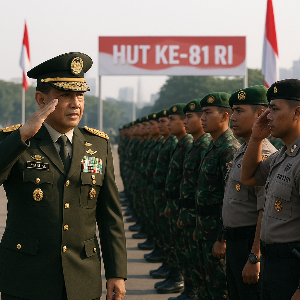 KSAD Tinjau Kesiapan Satuan Pengamanan HUT ke-81 RI di Jakarta