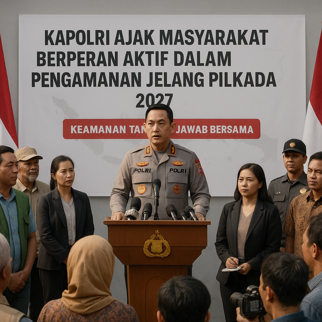 Kapolri Ajak Masyarakat Berperan Aktif Dalam Pengamanan Jelang Pilkada 2027