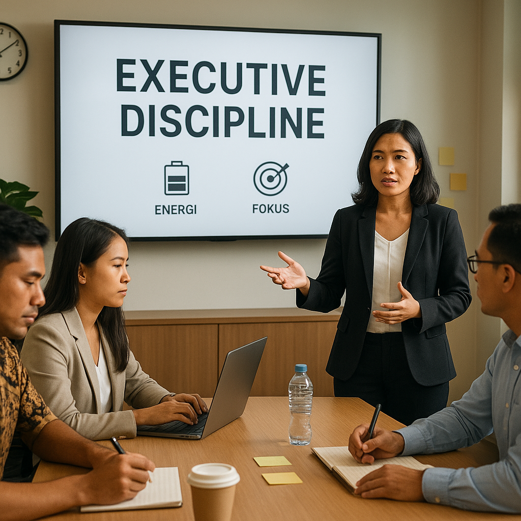 Workshop 'Executive Discipline': Teknik Mengelola Energi dan Fokus untuk Produktivitas Maksimal