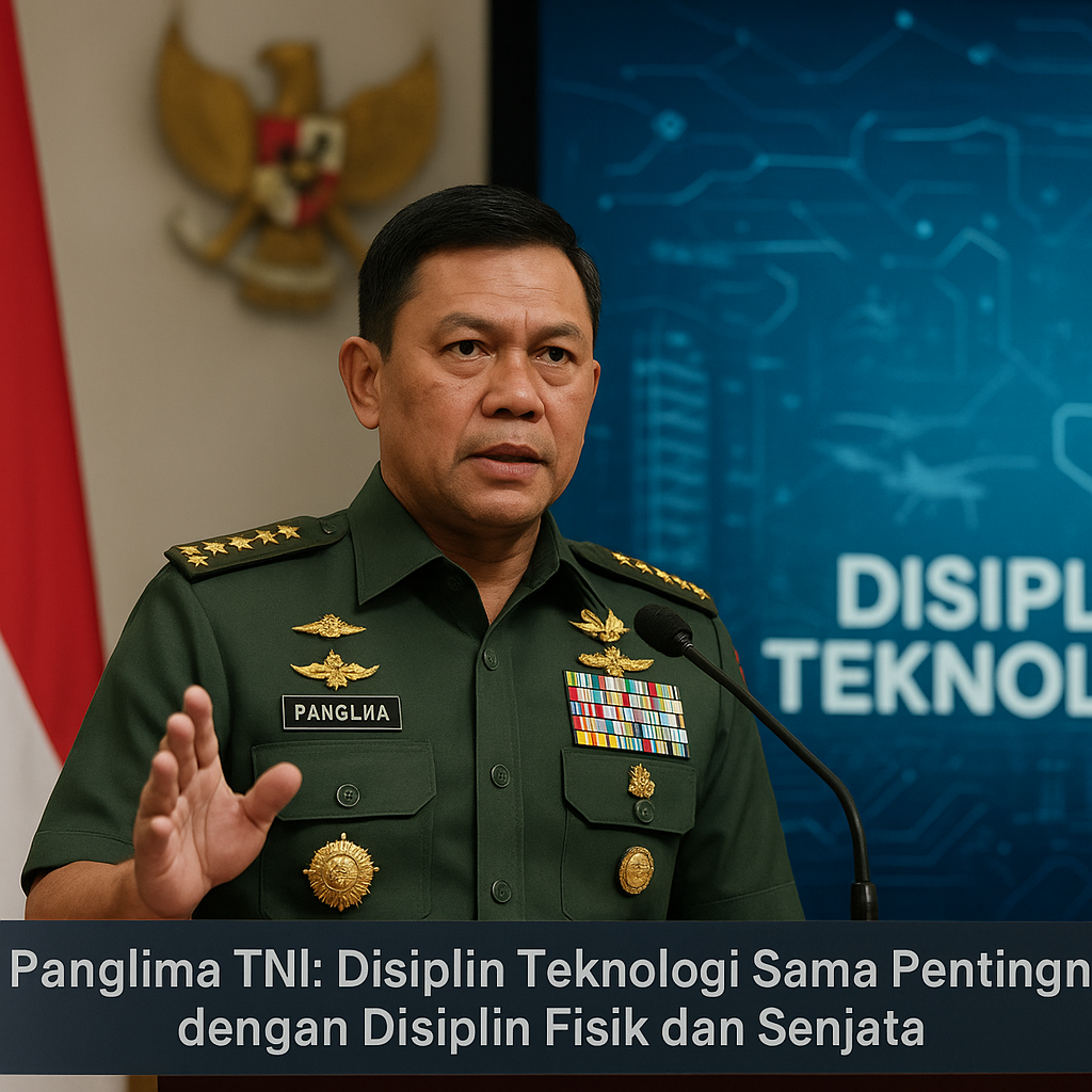 Panglima TNI: Disiplin Teknologi Sama Pentingnya dengan Disiplin Fisik dan Senjata