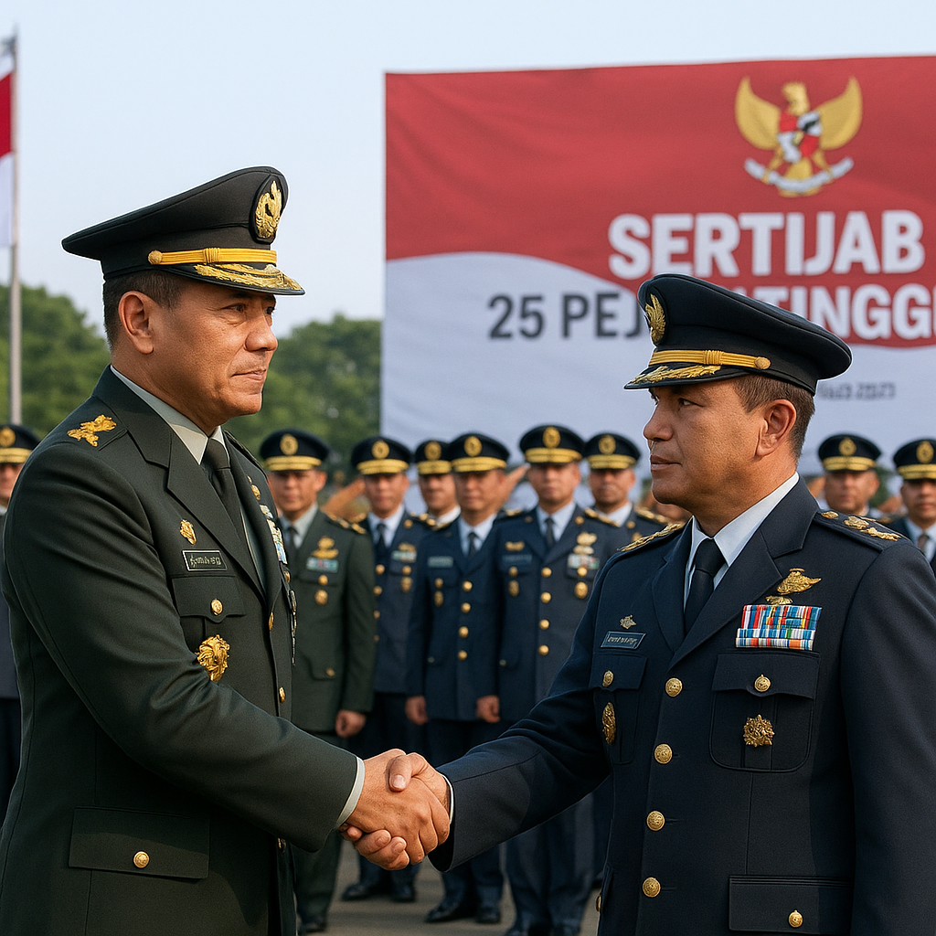 Panglima TNI Pimpin Sertijab 25 Pejabat Tinggi, Tekankan Integritas dan Profesionalisme
