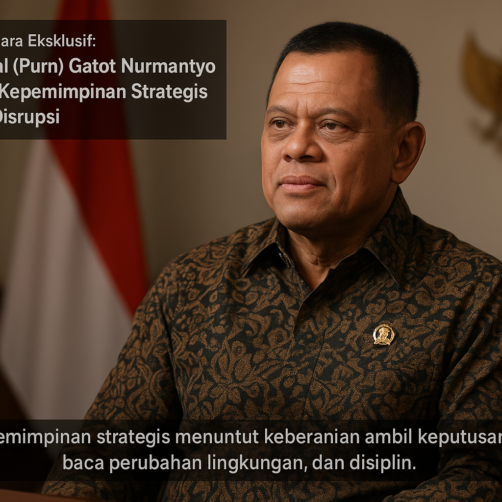 Wawancara Eksklusif: Jenderal (Purn) Gatot Nurmantyo Bicara Kepemimpinan Strategis di Era Disrupsi