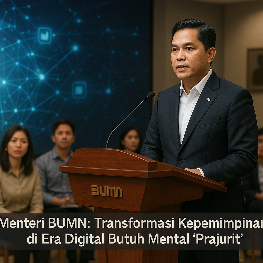 Menteri BUMN: Transformasi Kepemimpinan di Era Digital Butuh Mental 'Prajurit'