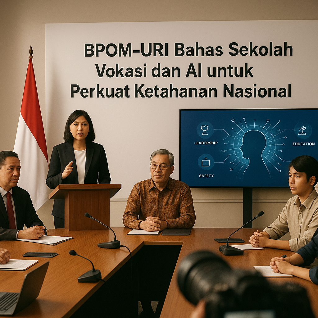 BPOM-URI Bahas Sekolah Vokasi dan AI untuk Perkuat Ketahanan Nasional