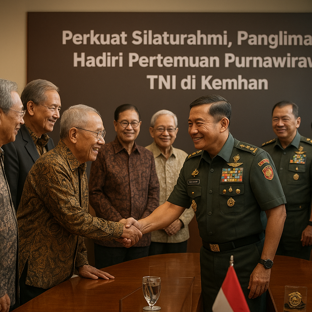 Perkuat Silaturahmi, Panglima TNI Hadiri Pertemuan Purnawirawan TNI di Kemhan