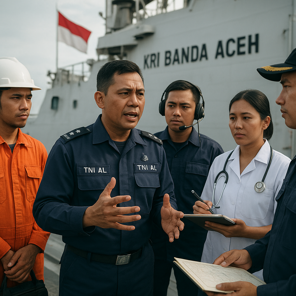 Perwira TNI AL Berbagi Pengalaman Memimpin Tim Multidisiplin Kapal Perang
