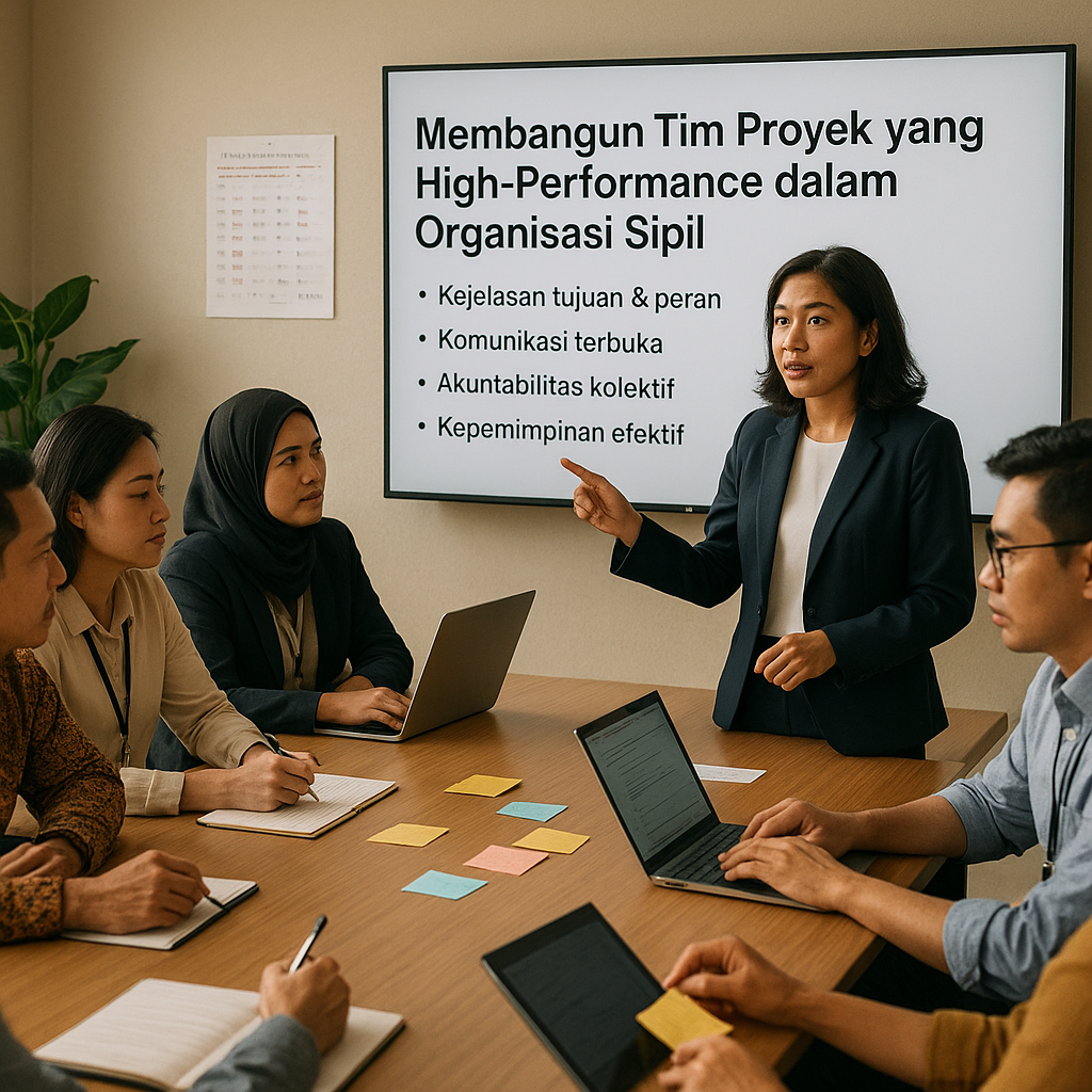 Membangun Tim Proyek yang High-Performance dalam Organisasi Sipil