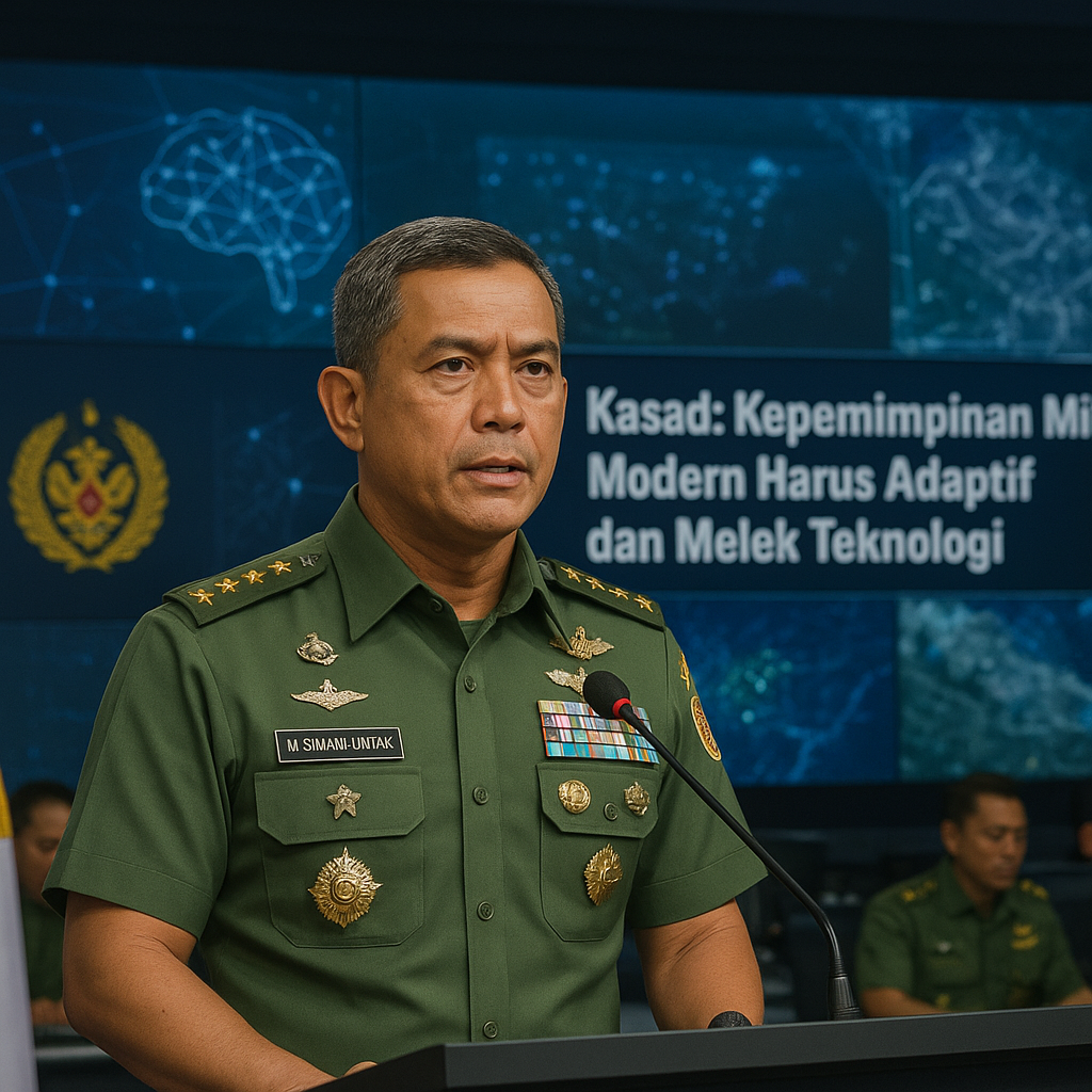 Kasad: Kepemimpinan Militer Modern Harus Adaptif dan Melek Teknologi
