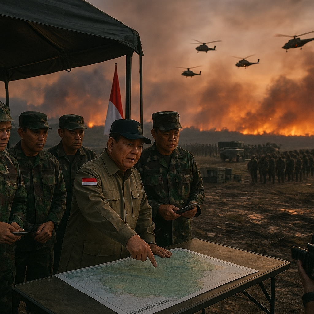Operasi Darat dan Udara Diperkuat, Prabowo Optimalkan Sumber Daya untuk Karhutla