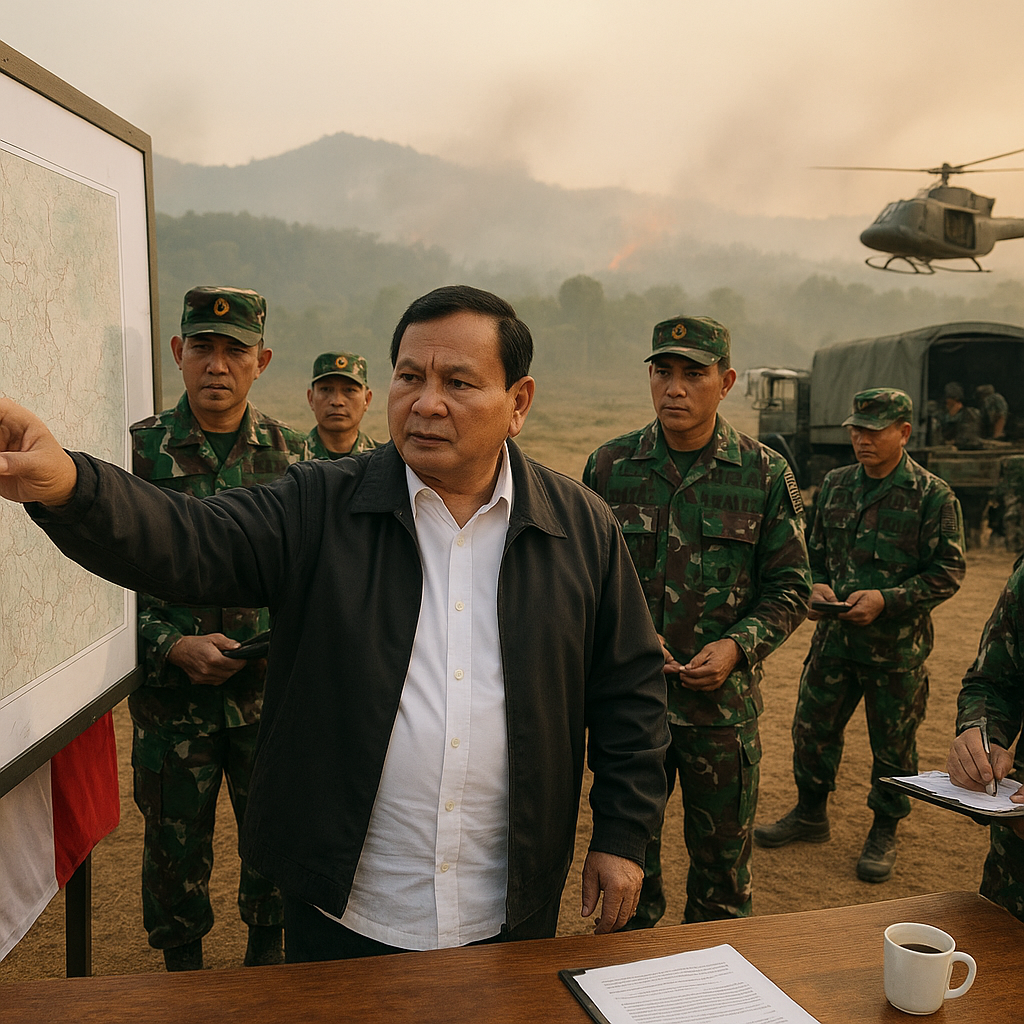 Presiden Prabowo Instruksikan Pembentukan Tim Khusus TNI untuk Atasi Titik Api Sulit Dijangkau