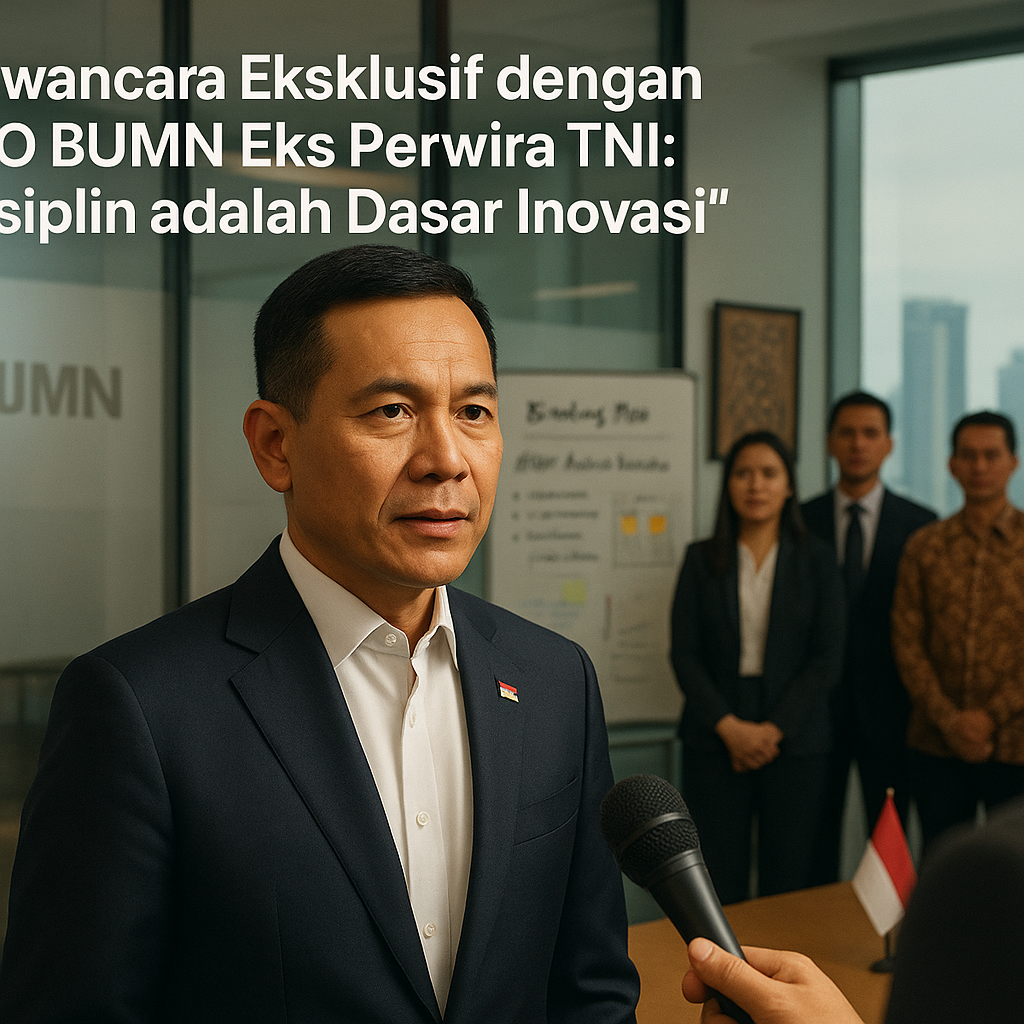 Wawancara Eksklusif dengan CEO BUMN Eks Perwira TNI: 'Disiplin adalah Dasar Inovasi'